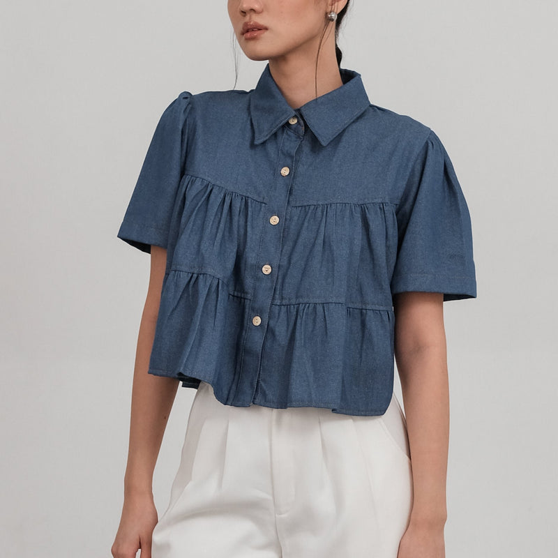 Misawa Denim Blue Top