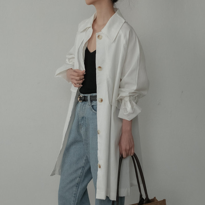 Hirakata White Long Outer