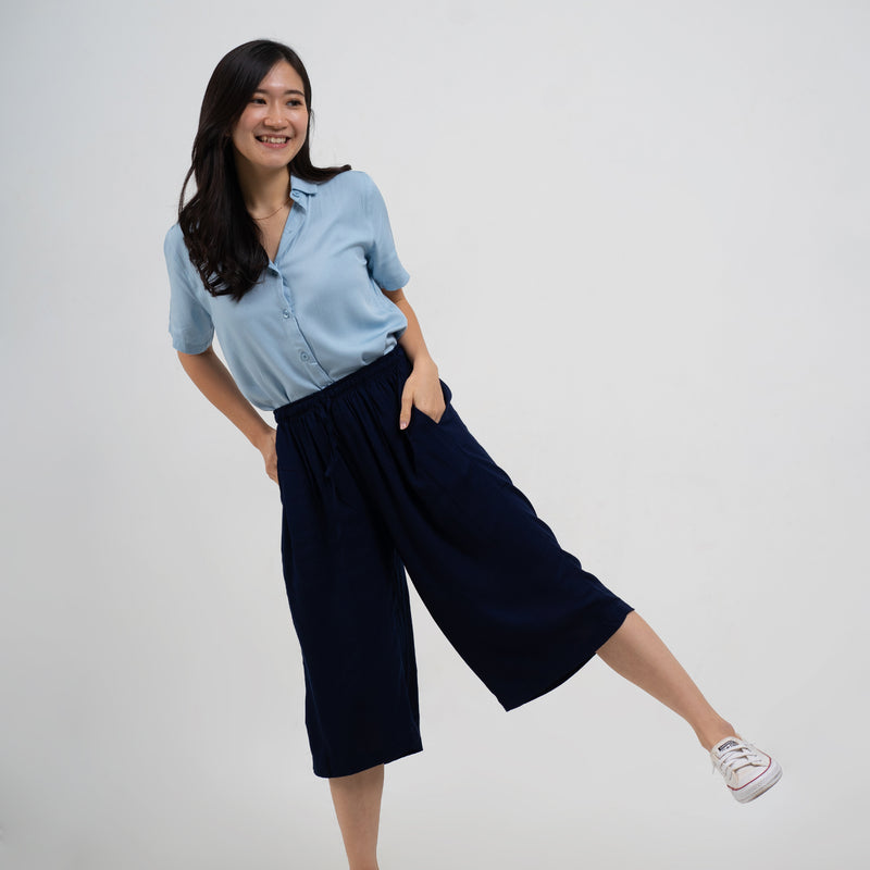 Aomori Navy Pants