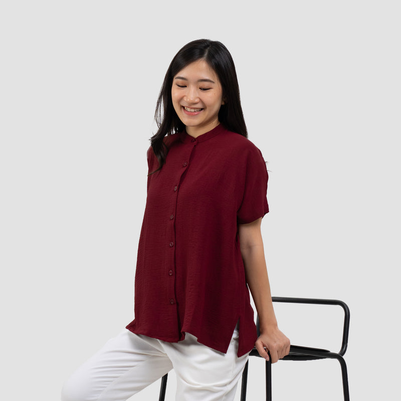 Maroon Tokyo Top